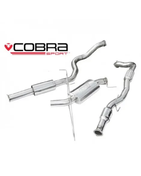 Vauxhall Corsa D VXR 07-09 Cobra Sport Turbo Back Package with Sports Cat (Resonated)